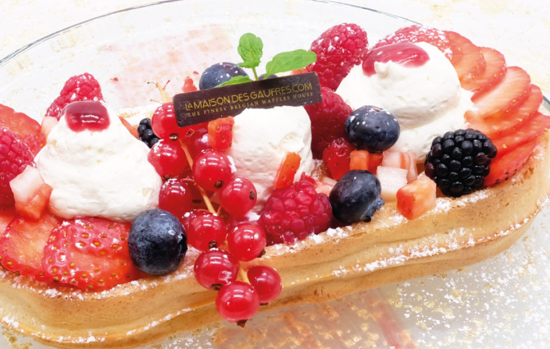Gaufre aux fruits rouges de La Maison des Gaufres