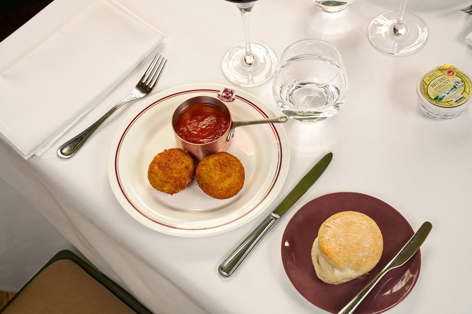 Croquettes de crevettes grises maison d'Aux Armes de Bruxelles