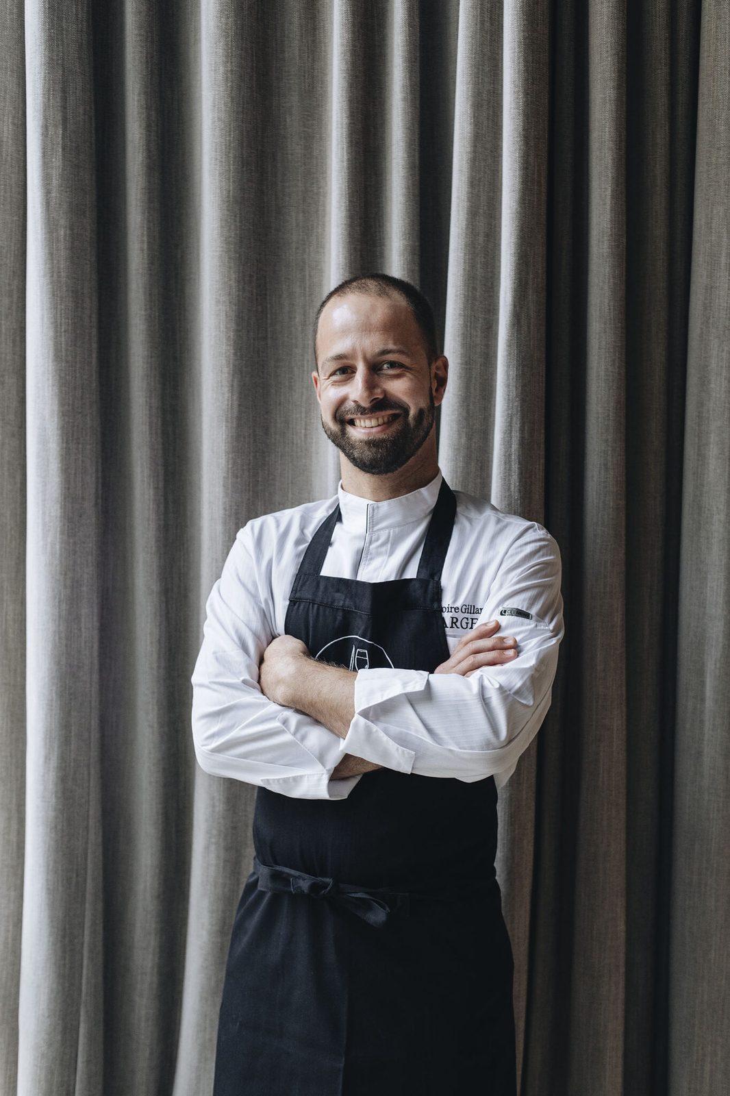 Portrait du chef Grégoire Gillard, restaurant Barge à Bruxelles