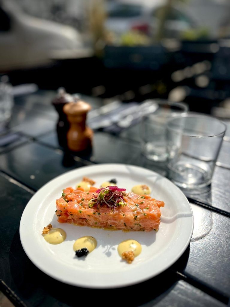 Saumon gravlax servi Chez Jacques