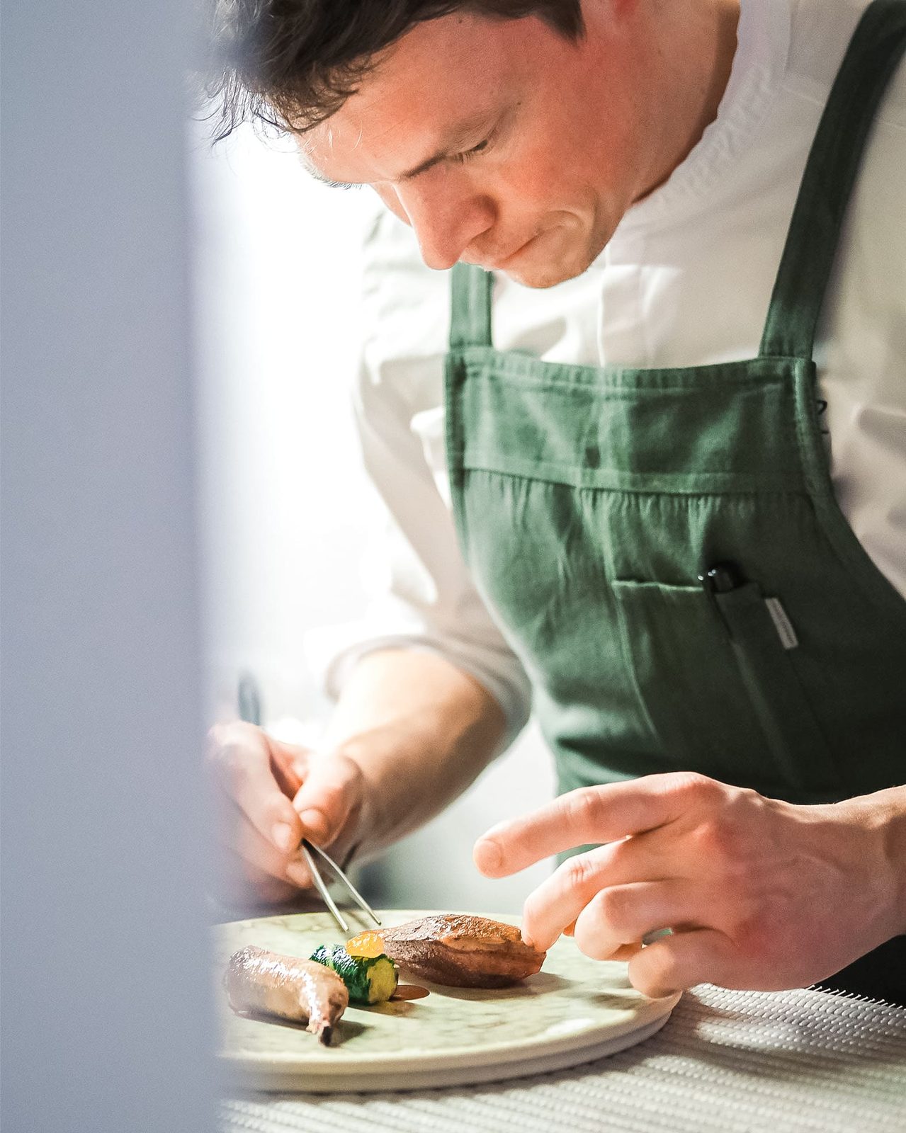 Portrait du chef David Alexandre Bruno du restaurant Quartz