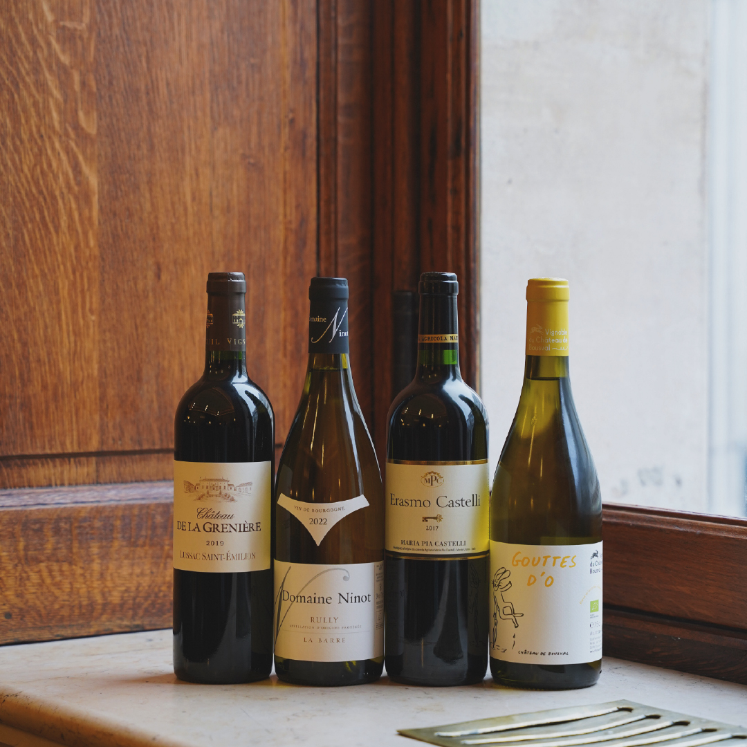 Sélection de vins de The Brasserie à la Bourse de Bruxelles